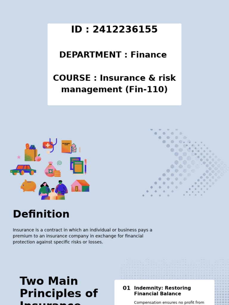 Insurance & Risk Management Basics | PDF