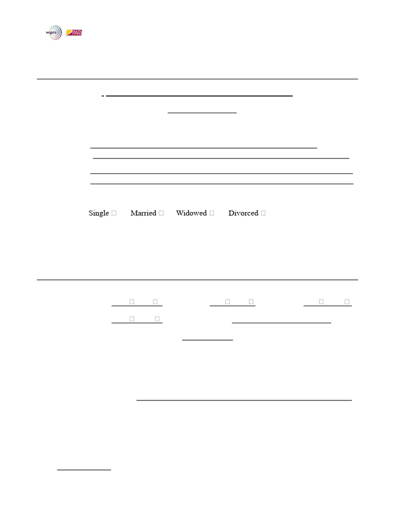 Pre-Employment Medical Form | PDF