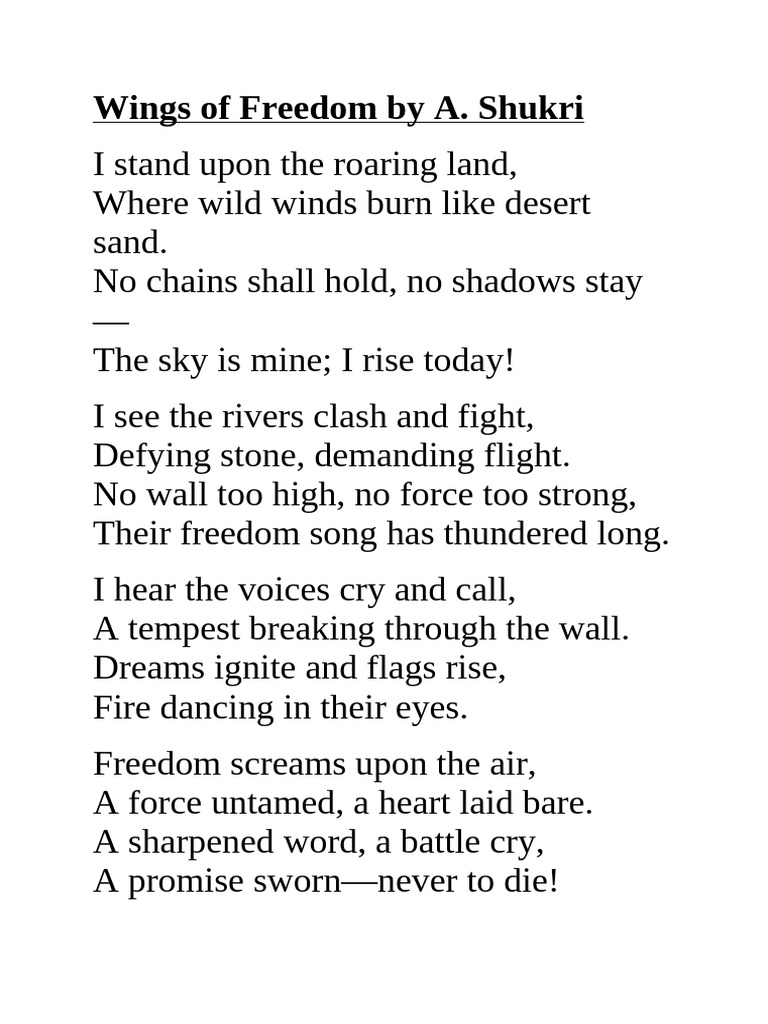 Poem on the Essence of Freedom | PDF