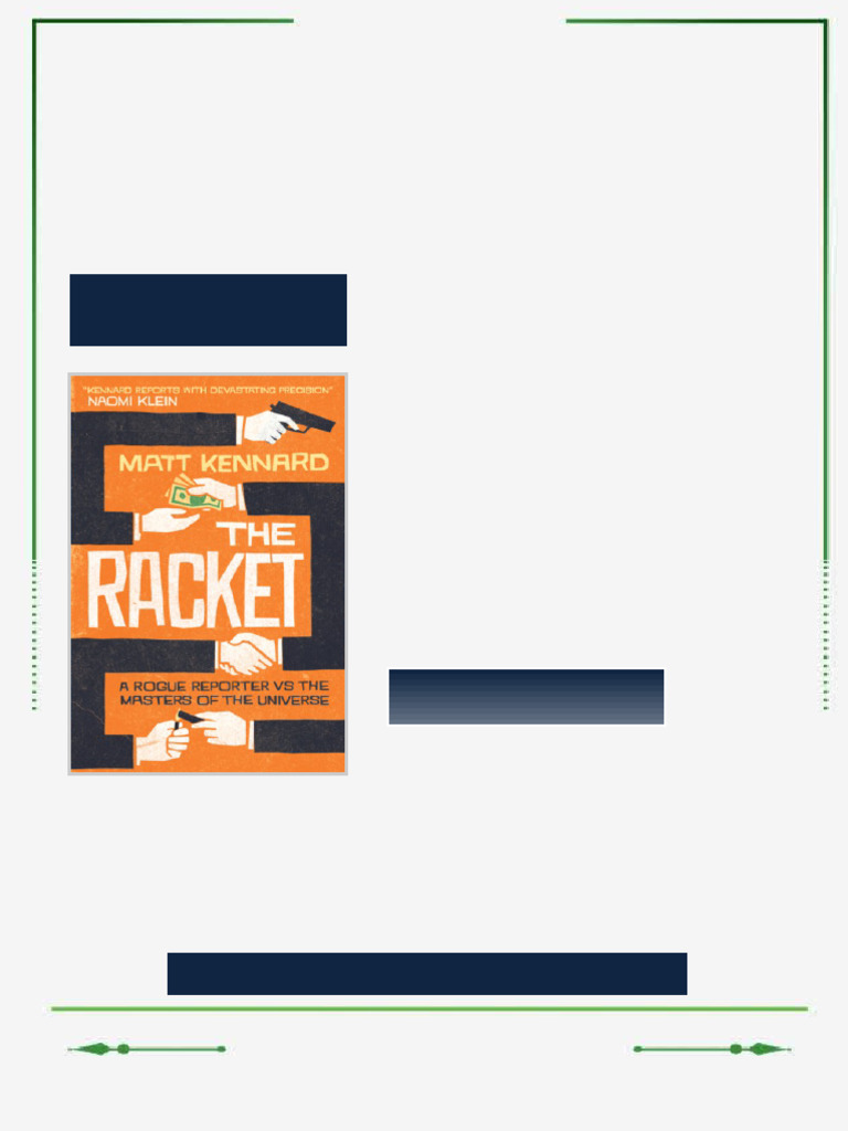 The Racket A Rogue Reporter Vs The Masters of The Universe Second ...