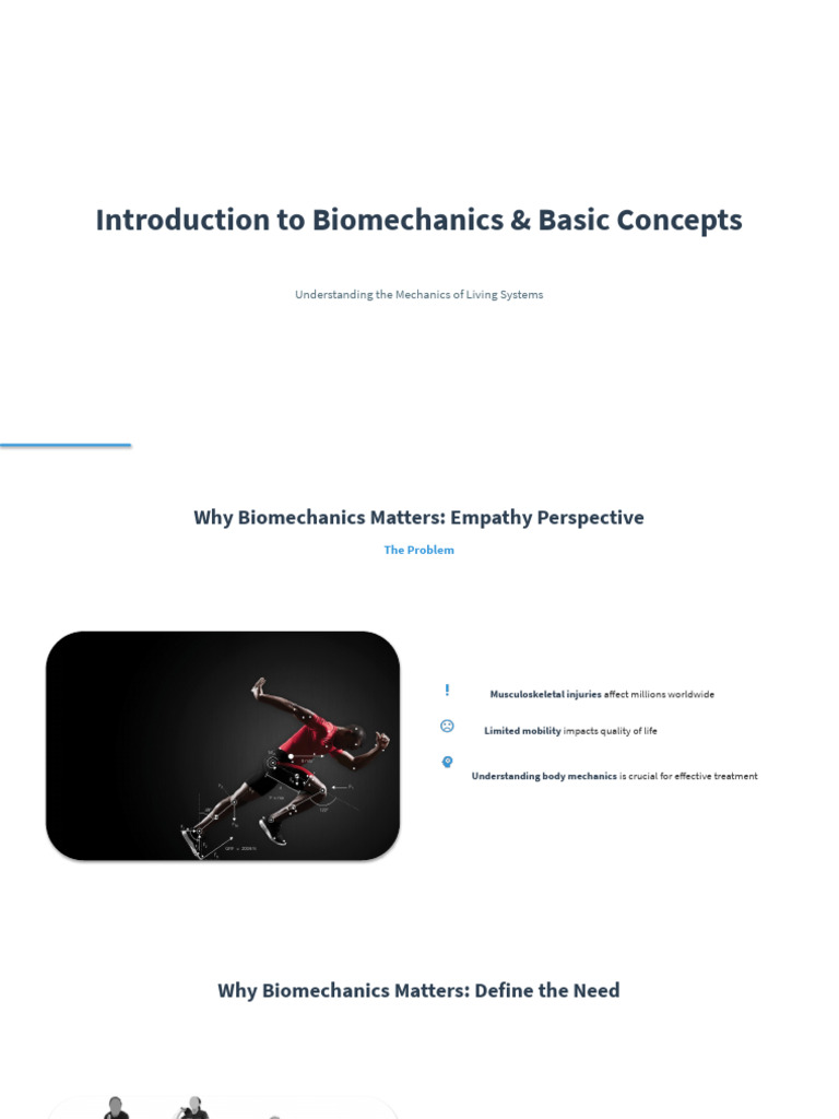 Biomechanics: Principles and Applications | PDF | Biomechanics | Prosthesis