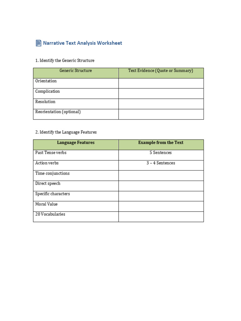 Analysis Worksheet | PDF