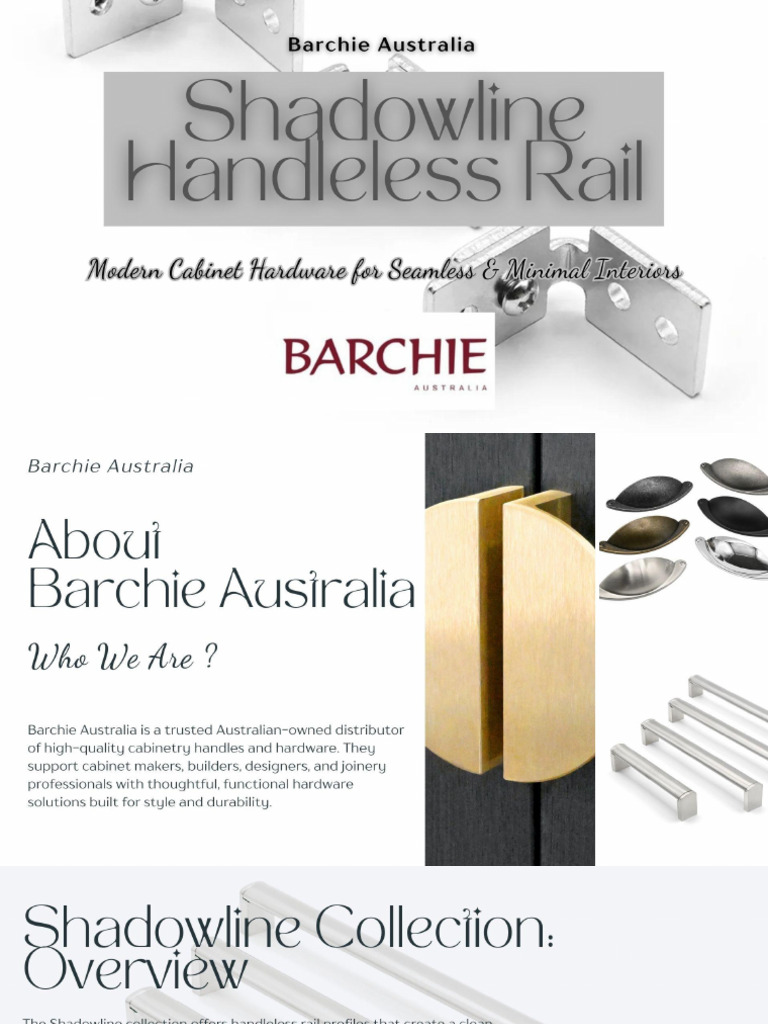 Explore Our Collection of Shadowline Handleless Rails For Modern Homes ...