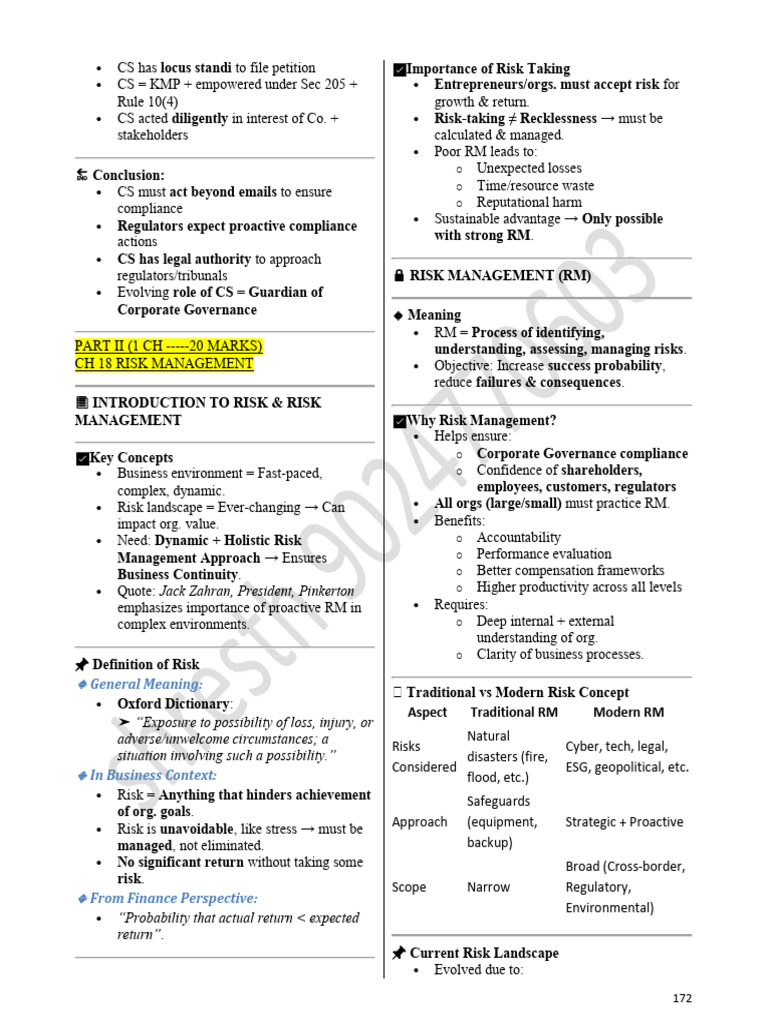CH 18 Esg Risk Management | PDF | Risk | Internal Control