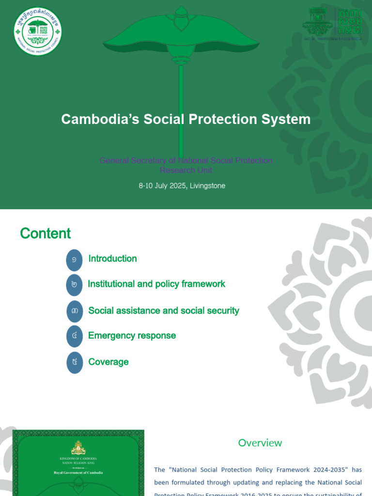 Cambodia's Social Protection System | PDF | Social Protection ...