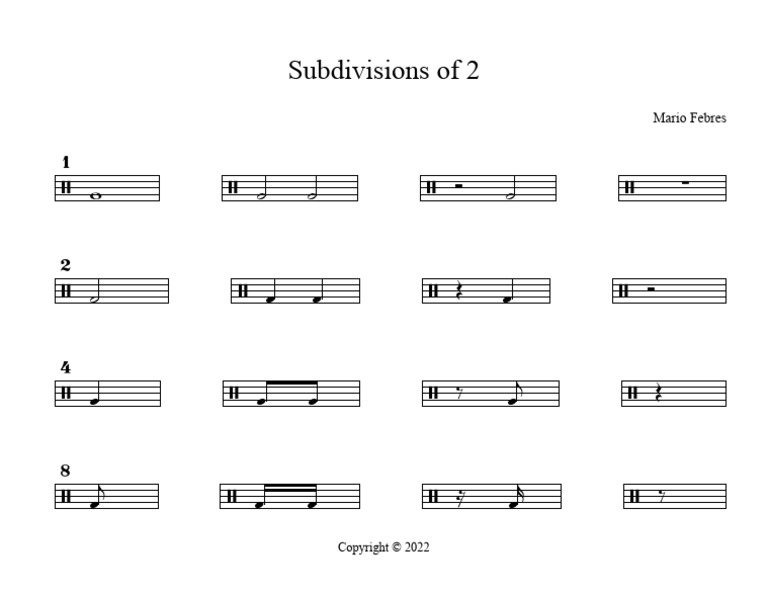 Subdivisions of 2 | PDF