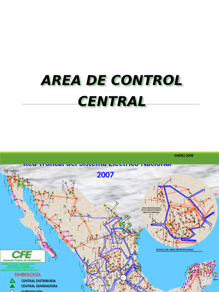 Area de Control Central: ENERO 2008 | PDF