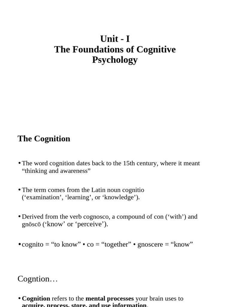 Foundations of Cognitive Psychology | PDF | Neuron | Axon