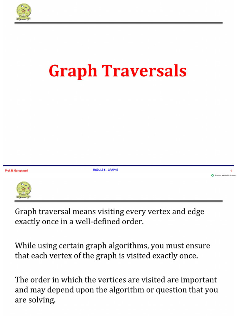 Module 5 Traversal Topological Sort | PDF