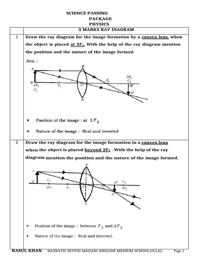 Physics Ray Diagrams and Laws Summary | PDF | Alternating Current ...