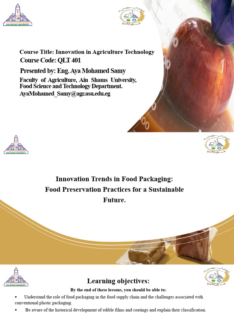 Edible Packaging Innovations in Agriculture | PDF | Plastic ...