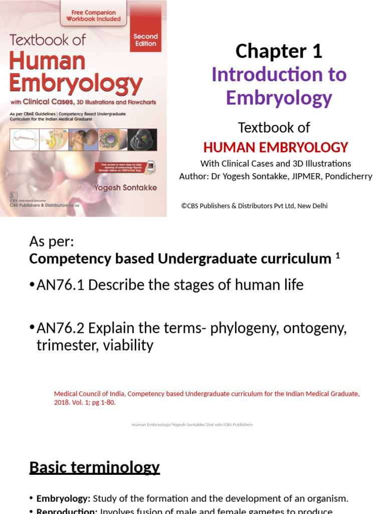 Introduction to Human Embryology Basics | PDF | Meiosis | Mitosis