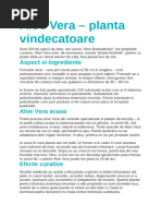 Contraindicatii Aloe Vera | PDF