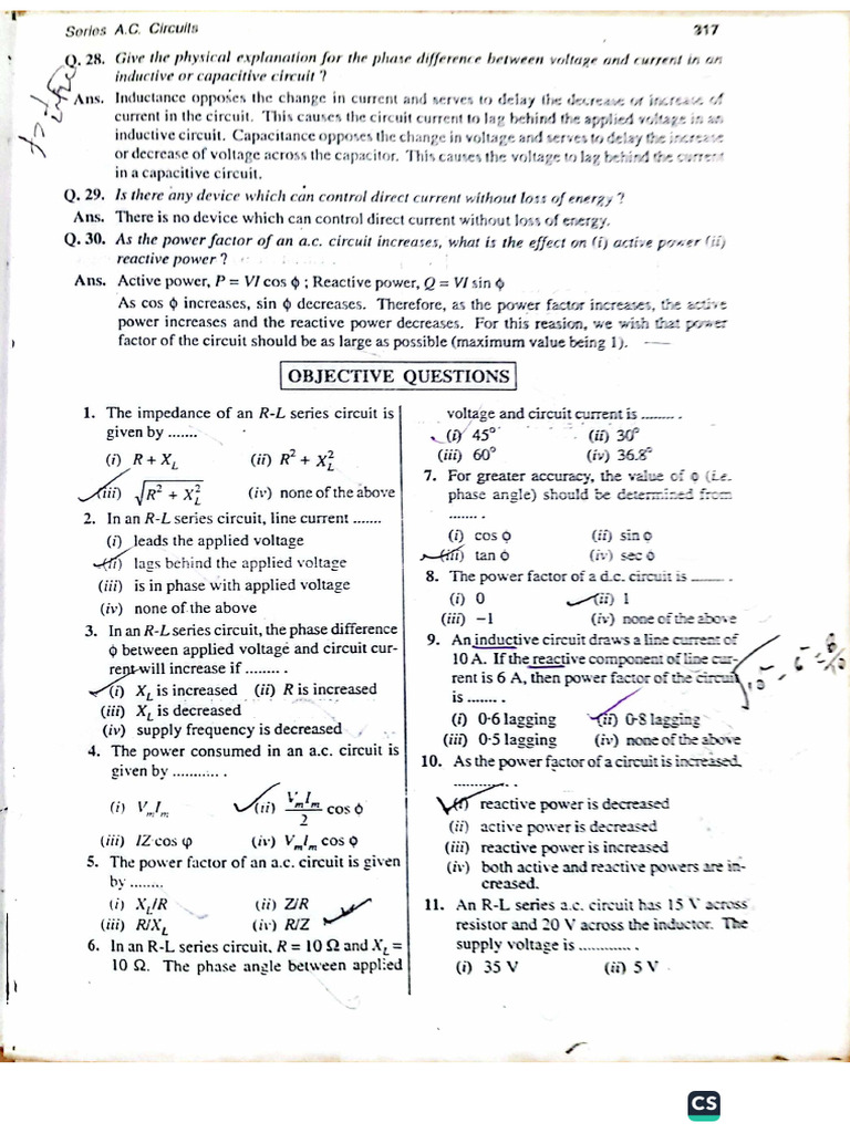 AC Series Circuit | PDF