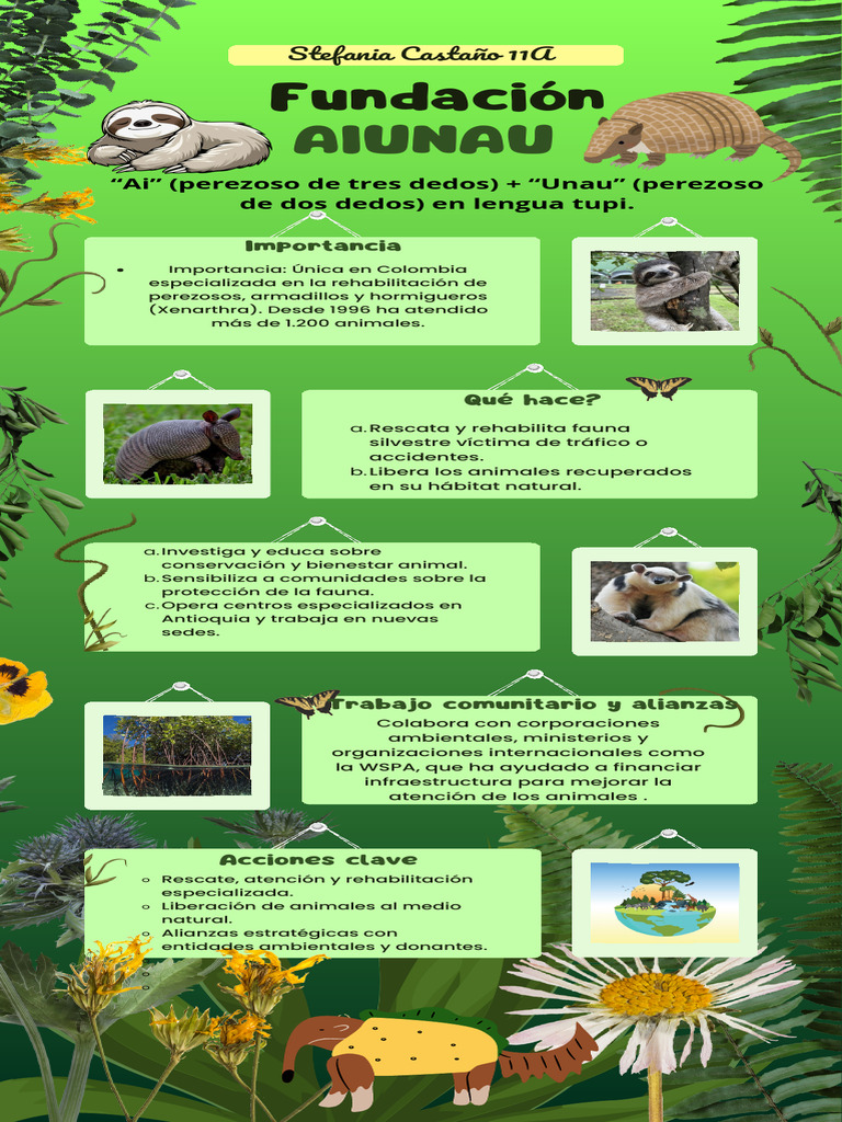 Infografia Naturaleza Medio Ambiente Llamativa Verde PDF | PDF