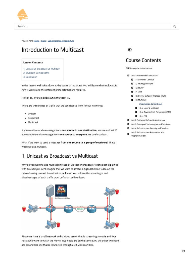 1.introduction To Multicast | PDF