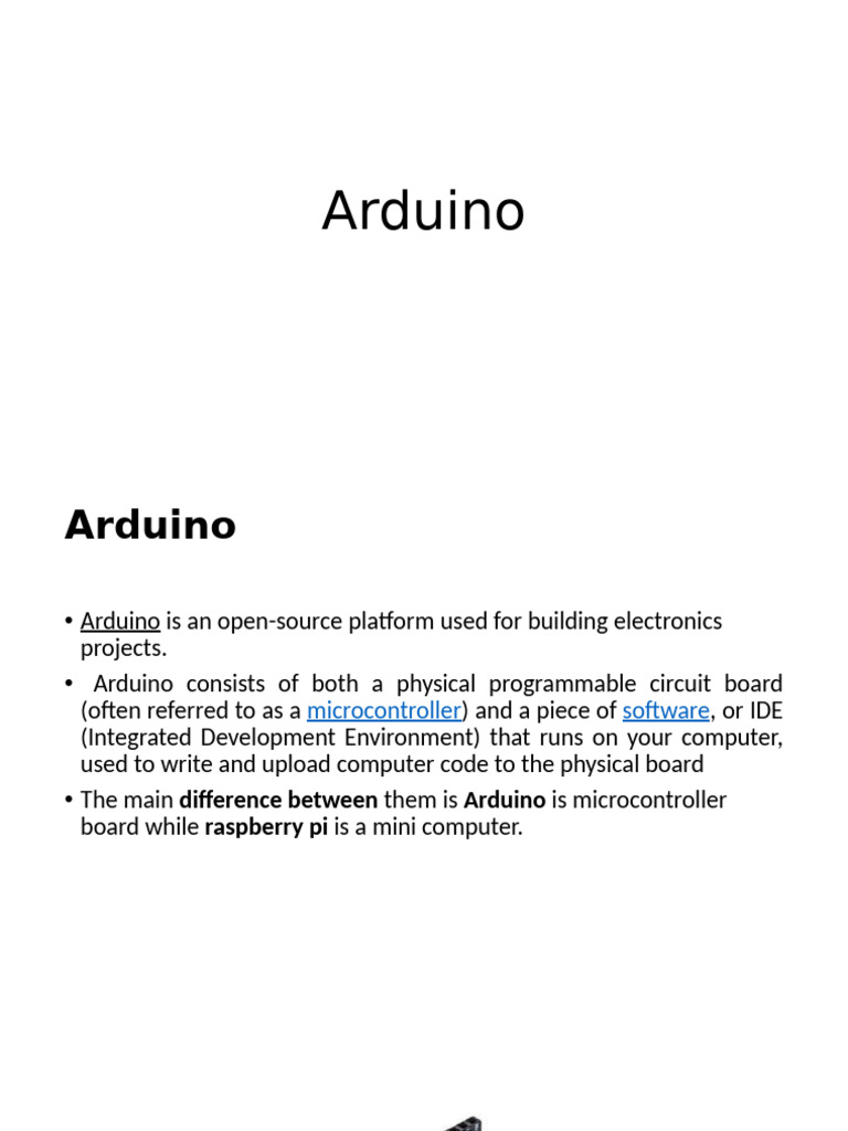 Arduino Overview: Boards and Features | PDF | Arduino | Microcontroller
