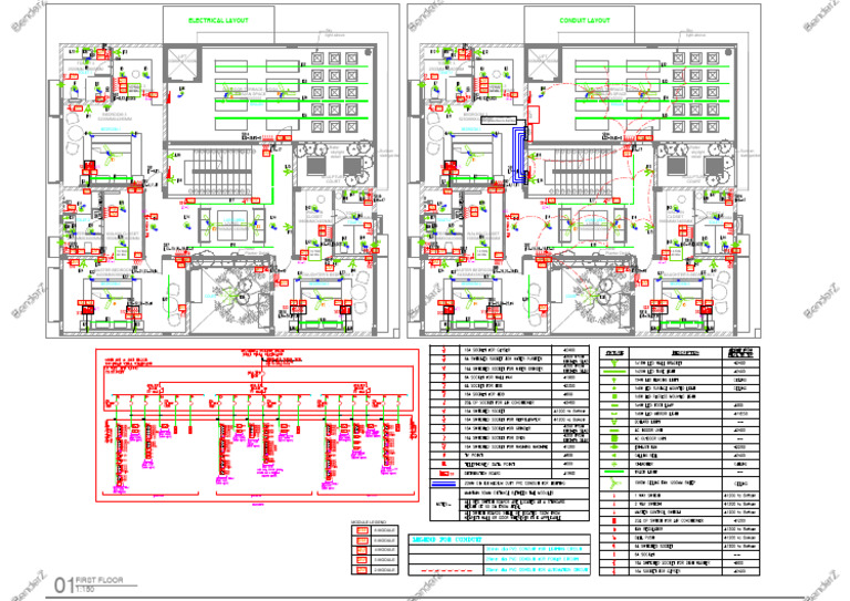 First Floor Electrical Layout Plan | PDF | Building Engineering