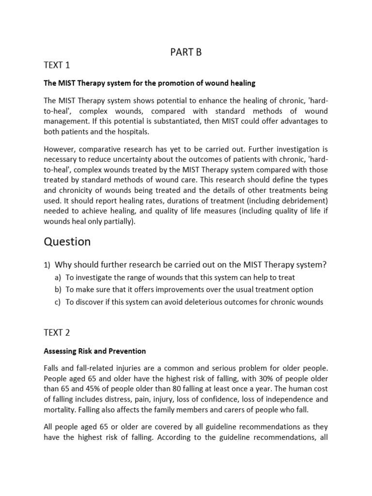 MIST Therapy and Wound Healing Research | PDF