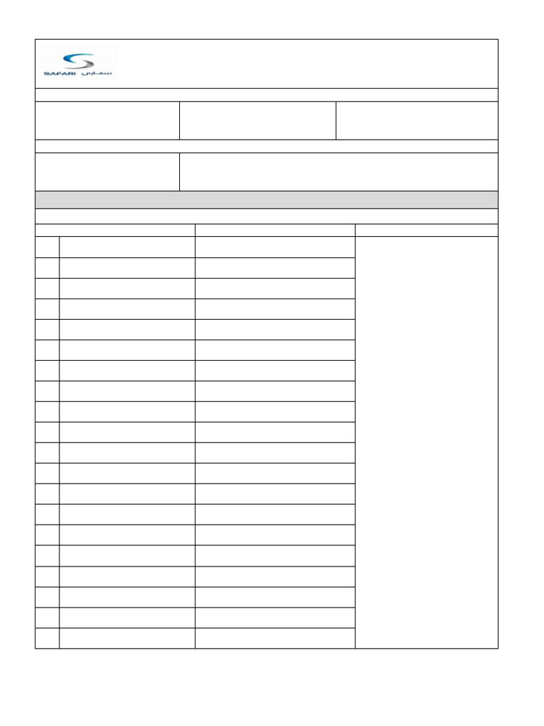 Pre Task Briefing Sign-In Sheet | PDF