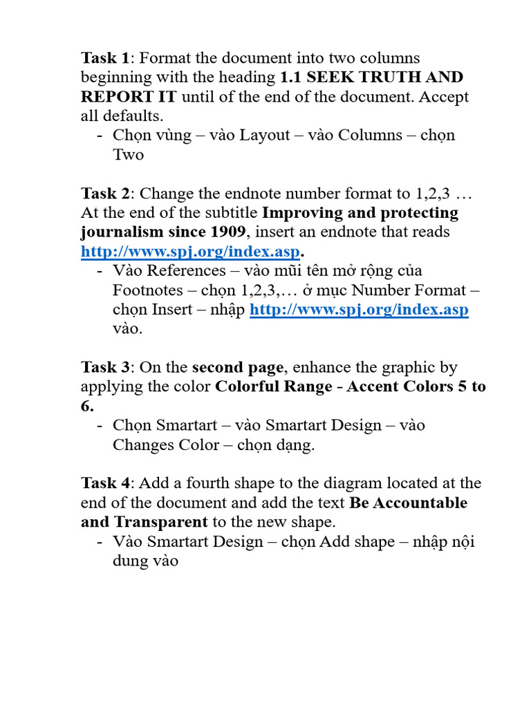 Task 1 1.1 Seek Truth and Report It | PDF