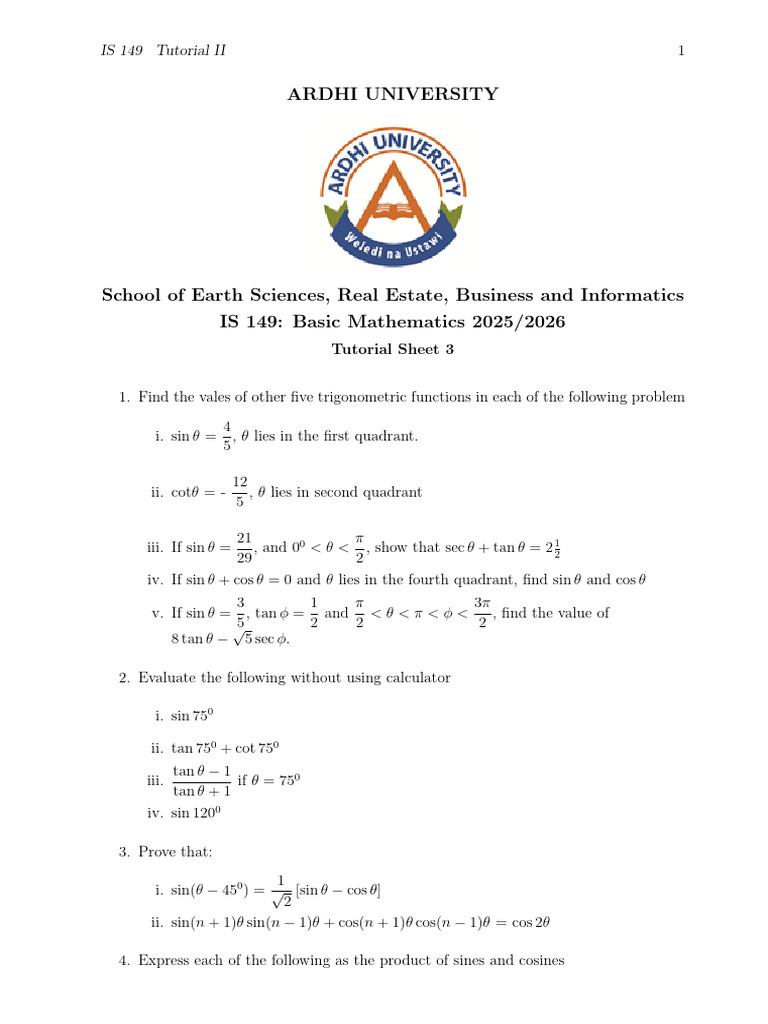 Is 149 Tutorial Sheet 3 | PDF
