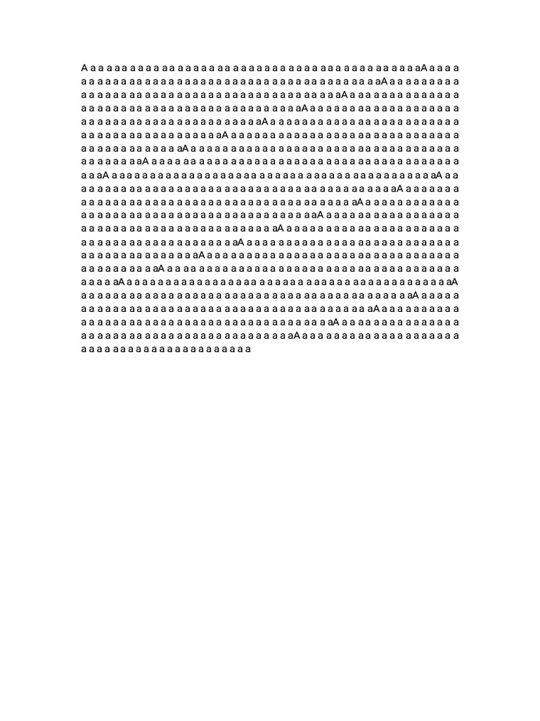 Document with Repeated Characters | PDF