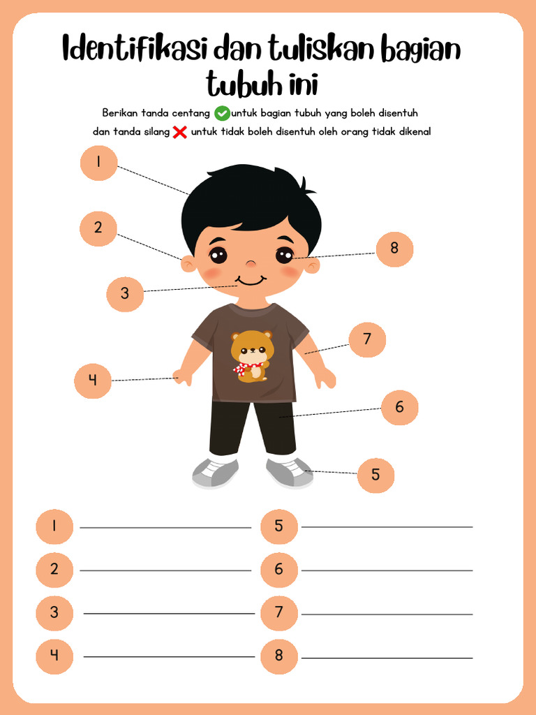 Panduan Sentuhan Bagian Tubuh Anak | PDF