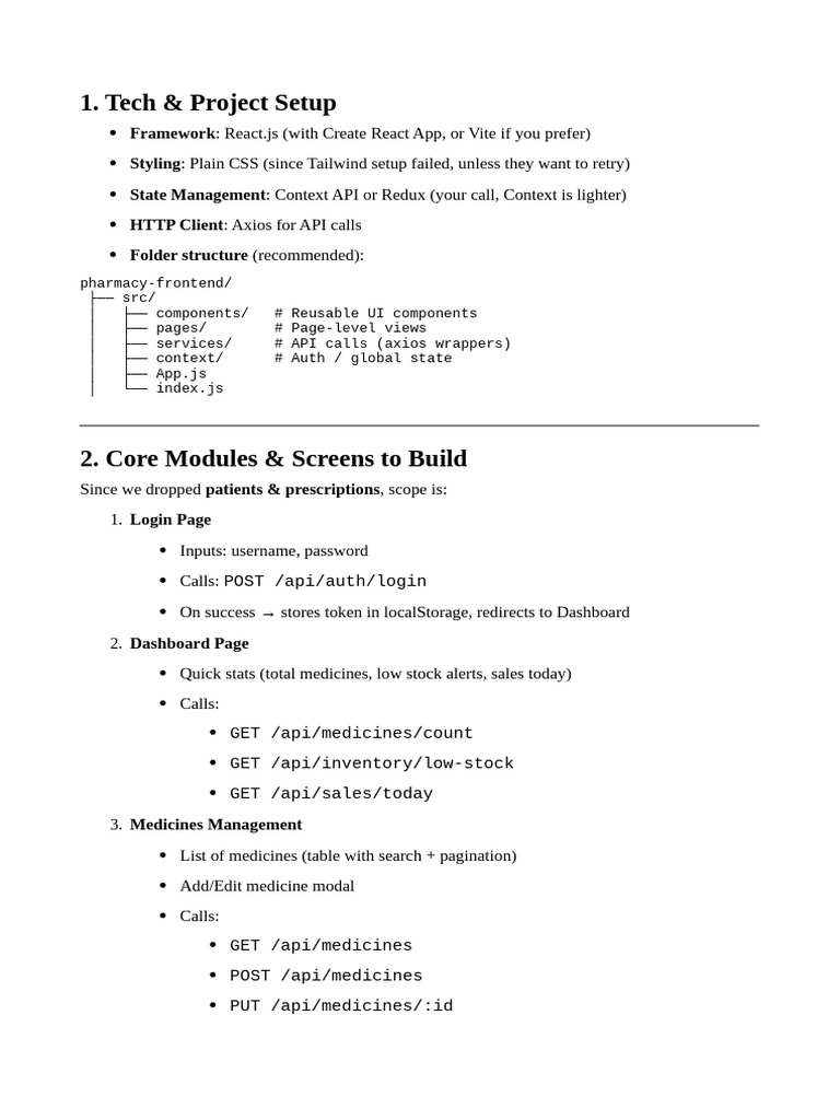 Tech & Project Setup: Framework Styling State Management Folder ...