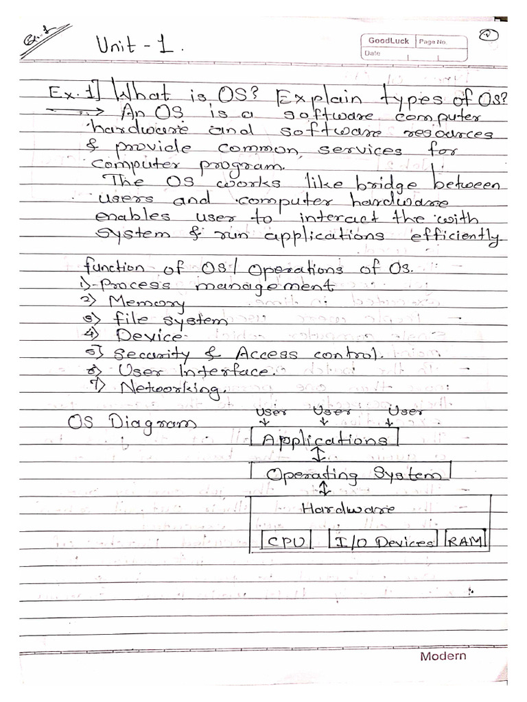 OS unit's | PDF