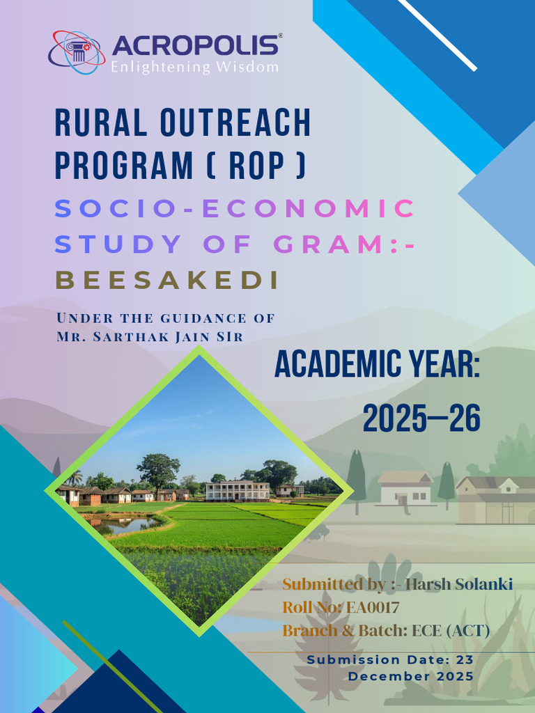 Blue and Yellow Geometric Annual Report Book Cover | PDF | Agriculture ...