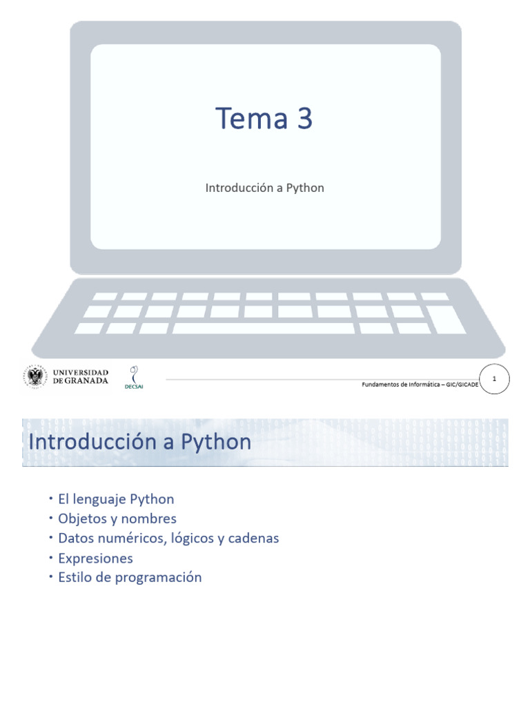Introducción a Python: Fundamentos y Objetos | PDF | Python (lenguaje ...