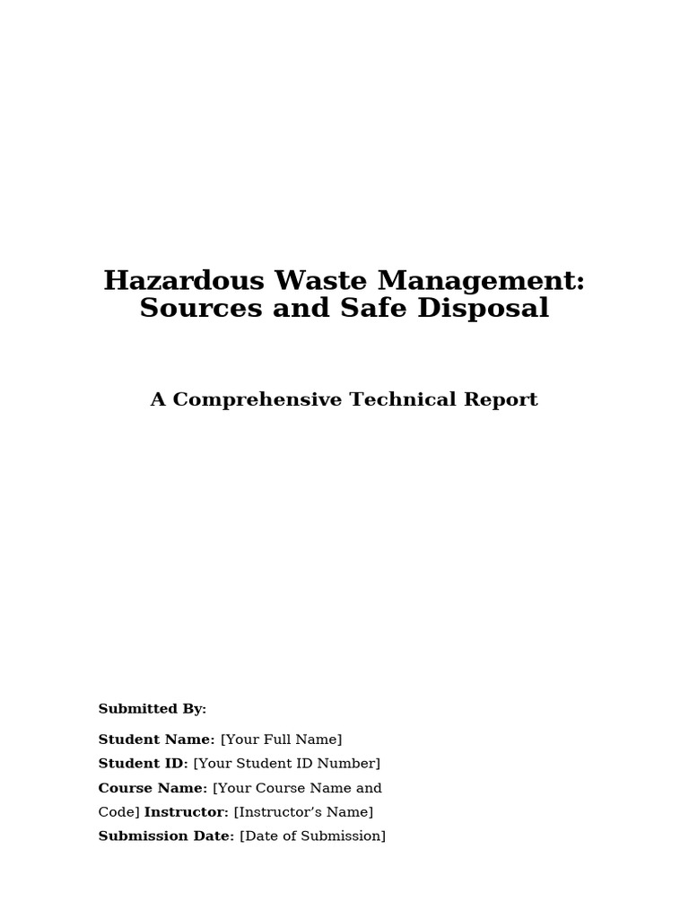 Hazardous Waste Management Guide | PDF | Waste | Hazardous Waste