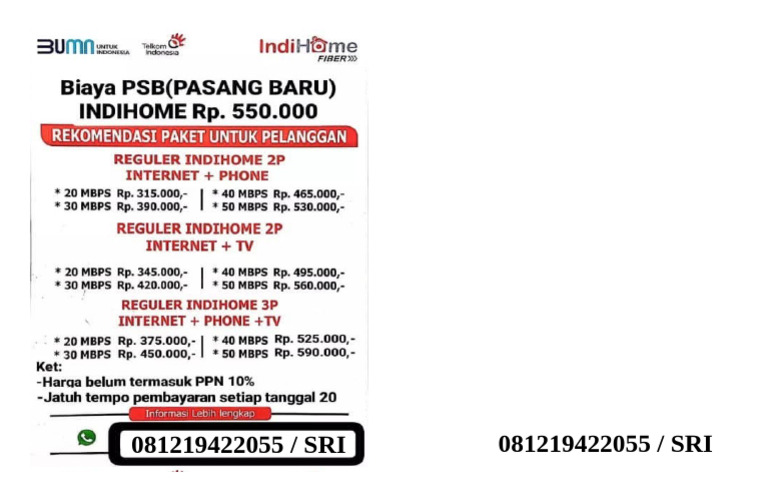 INDIHOME BROSUR | PDF