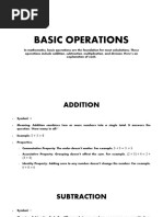 Basic Arithmetic Operations Explained | PDF