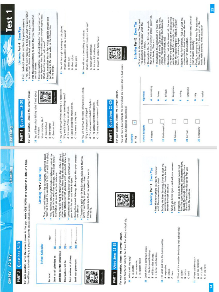 Simply Ket Test 1 | PDF