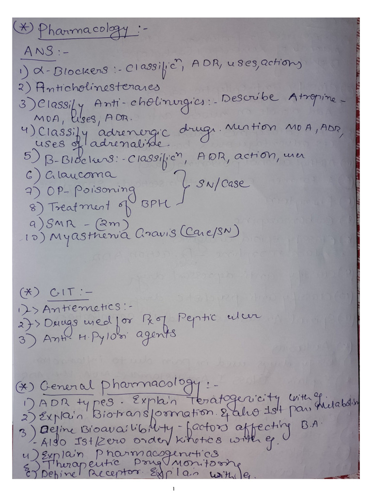 Paper I Pharmac Imp | PDF