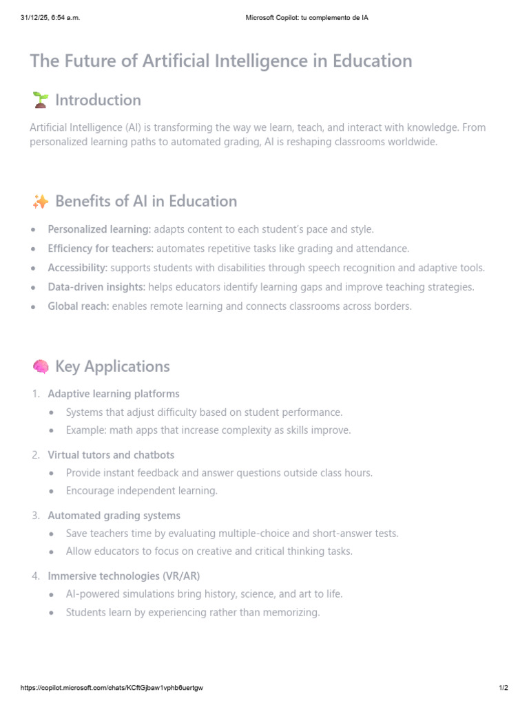 AI's Impact on Education's Future | PDF | Artificial Intelligence ...