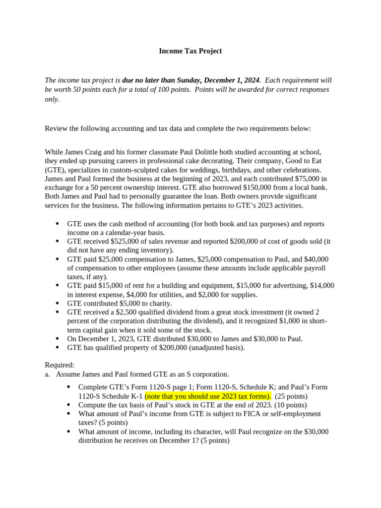 Income Tax Project-FINAL | PDF | Tax Deduction | Dividend