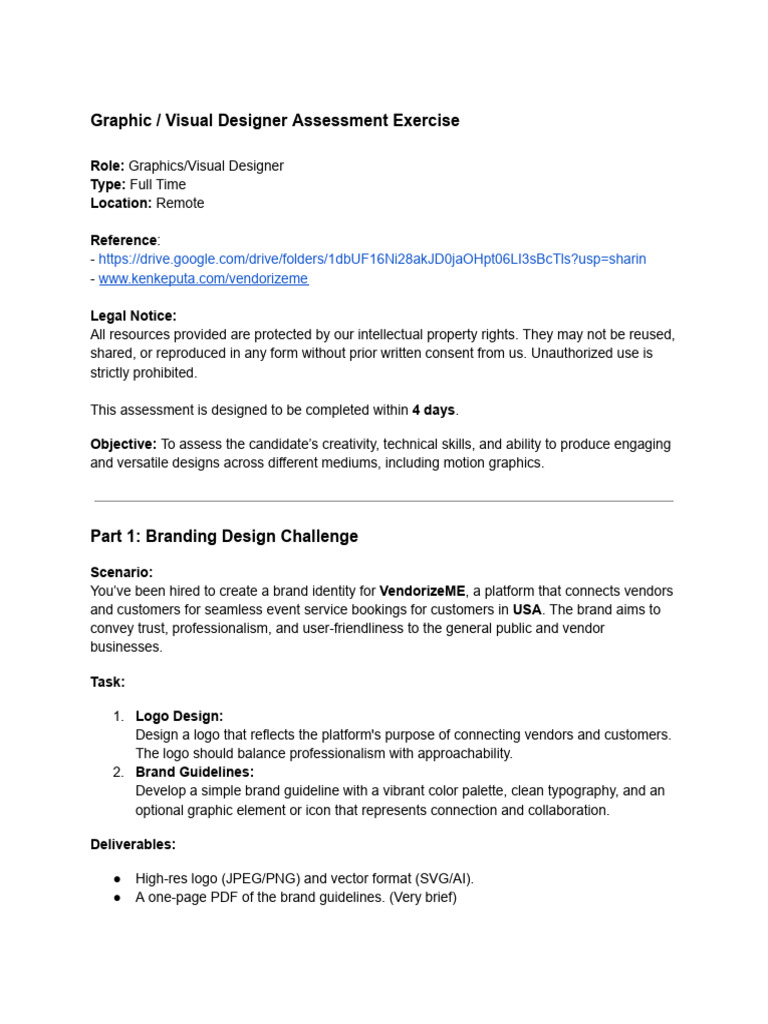 Graphic - Visual Designer Assessment Exercise | PDF | Adobe Photoshop ...