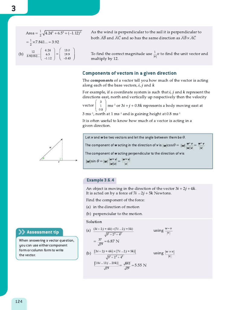 Vector Components and Motion Analysis | PDF | Line (Geometry) | Velocity