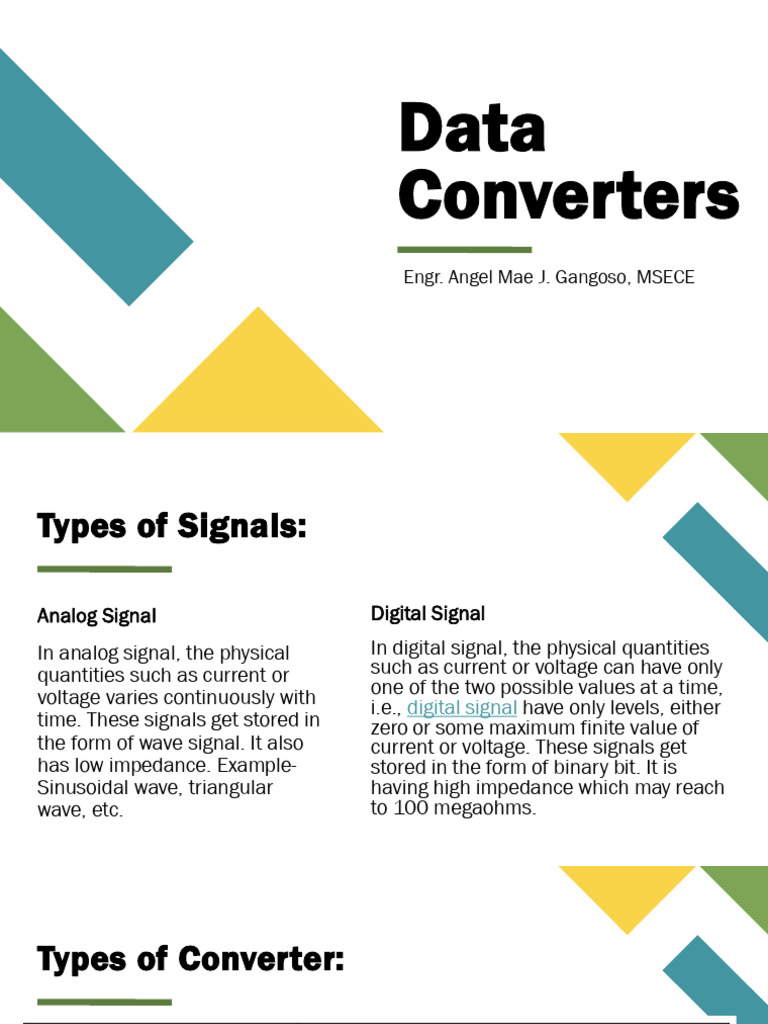 Data Converters Finals | PDF | Analog To Digital Converter | Sampling ...