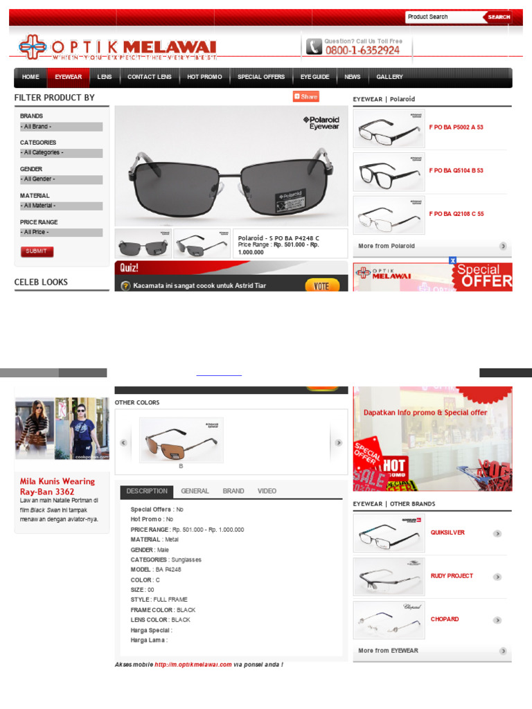 WWW Optikmelawai Com Fuseaction Home Products Csection Eyew 4 | PDF ...