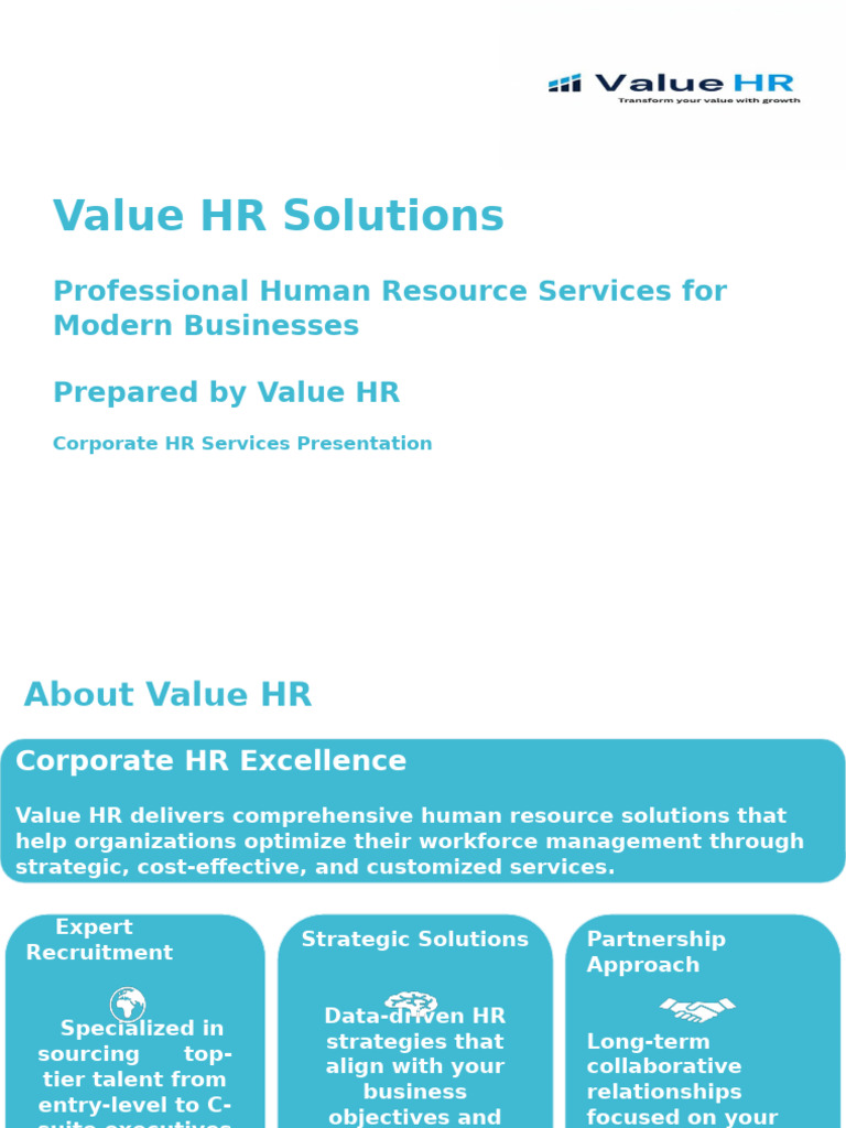 Comprehensive HR Solutions for Businesses | PDF | Human Resources ...