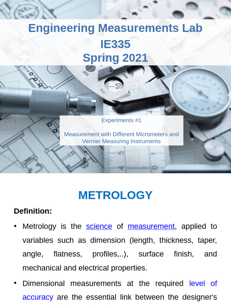 Micrometer and Vernier Measurement Techniques | PDF | Engineering ...