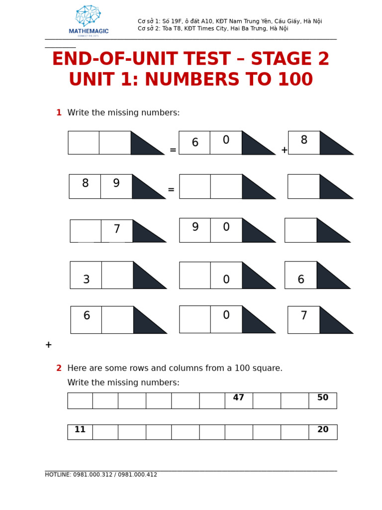 End-Of-unit Test - Stage 2 - Unit 1 | PDF