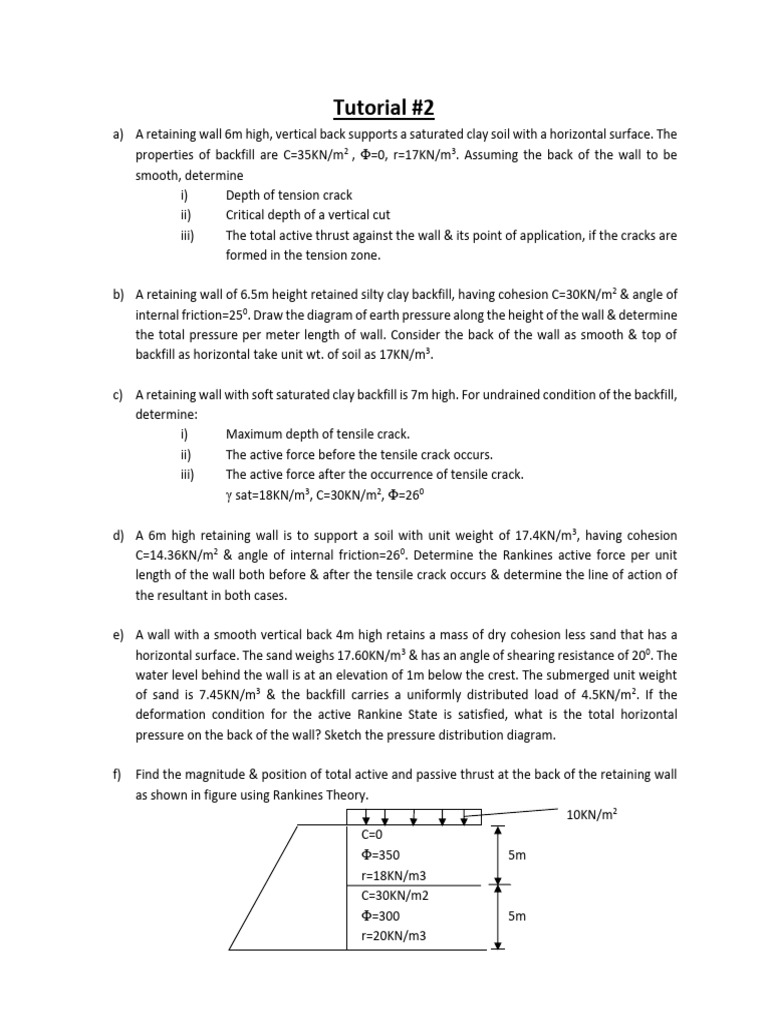 Retaining Wall Analysis and Design Guide | PDF | Soil | Mechanical ...