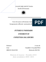 Tesi - VALERIO COLAMATTEO - Futures e Forwards - Strumenti Di Copertura Dal Rischio