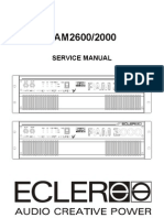 Ecler Pam2000 Pam2600 Power Amplifier Service Manual