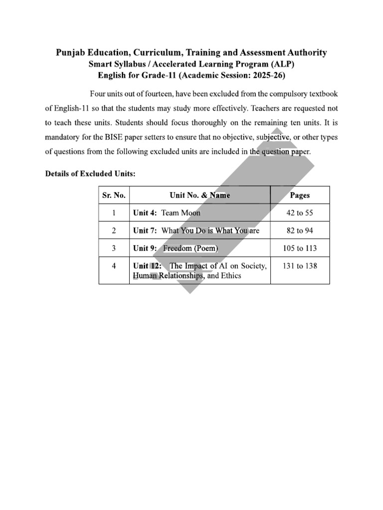 English Exam Paper Guidelines for Grade 11 | PDF | Multiple Choice ...